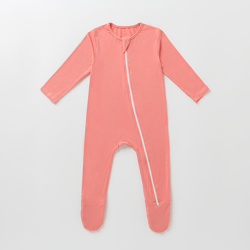 Breathable Baby Autumn Bamboo Fiber Romper