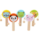 Rattle Baby Music Toy Wooden Rattle Drum