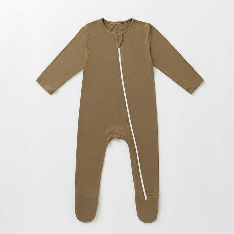 Breathable Baby Autumn Bamboo Fiber Romper