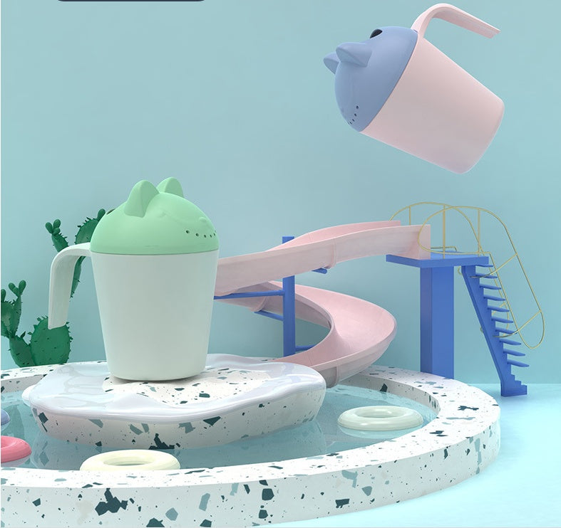 Baby Shower Plastic Shampoo Cup Shampoo Spoon