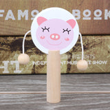 Rattle Baby Music Toy Wooden Rattle Drum