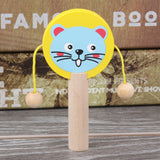 Rattle Baby Music Toy Wooden Rattle Drum