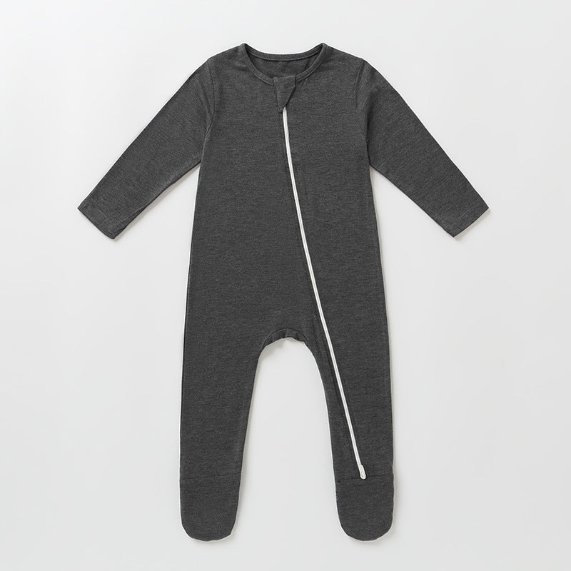 Breathable Baby Autumn Bamboo Fiber Romper