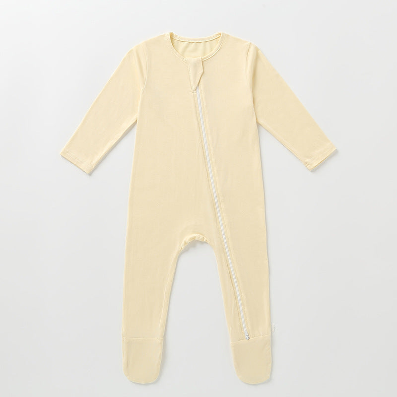 Breathable Baby Autumn Bamboo Fiber Romper